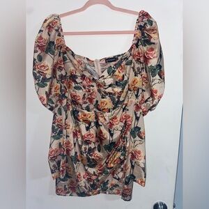 PrettyLittleThing Multicolor Floral Blouse